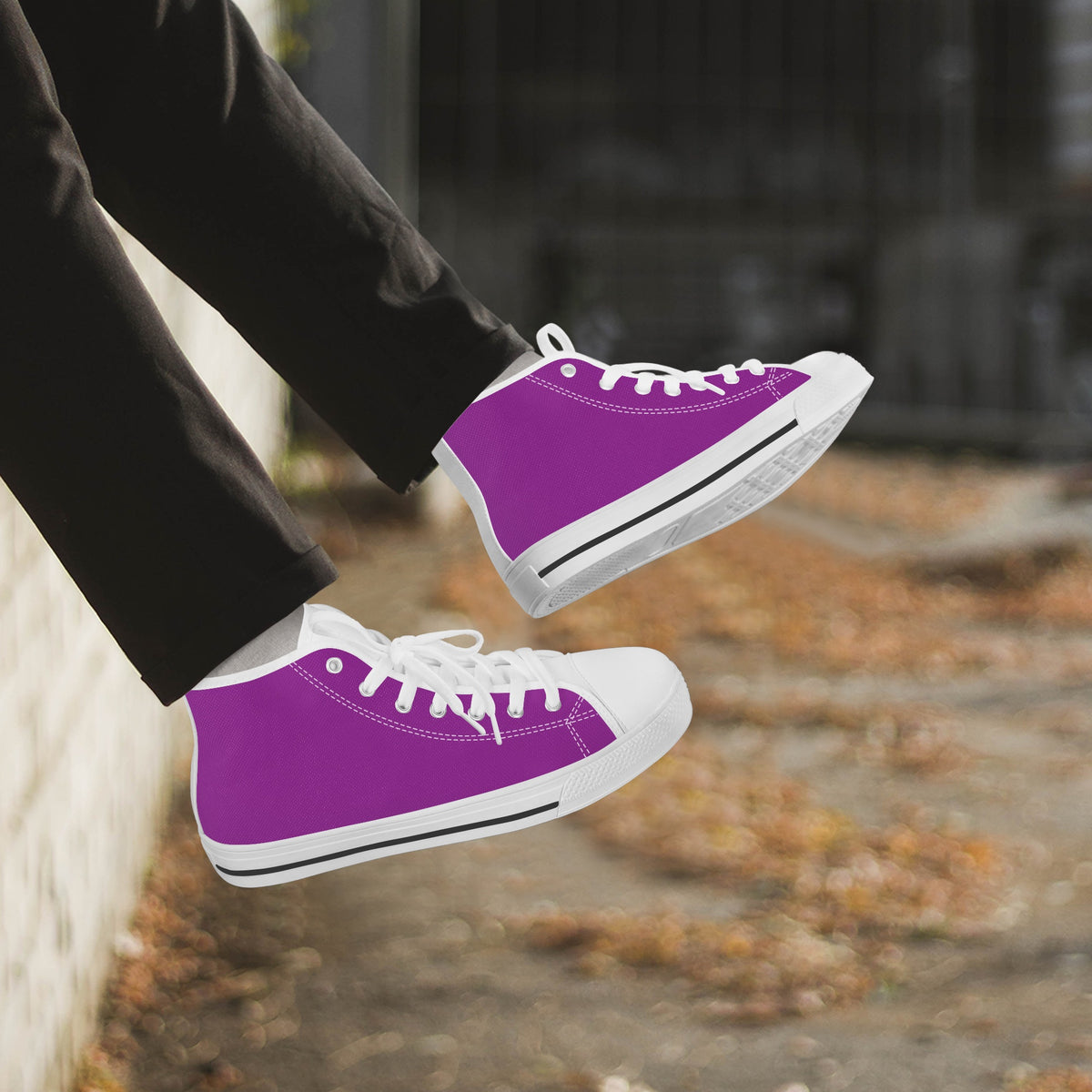 High Top Purple Sneaker