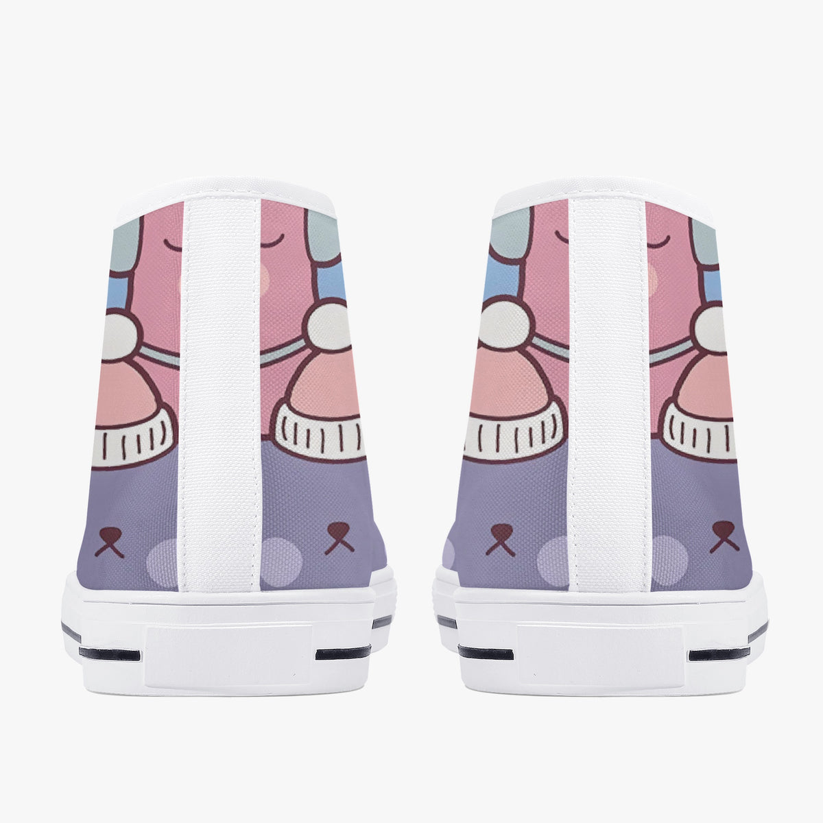 Crake High Top Doo Doo Cats laced custom prints canvas shoes