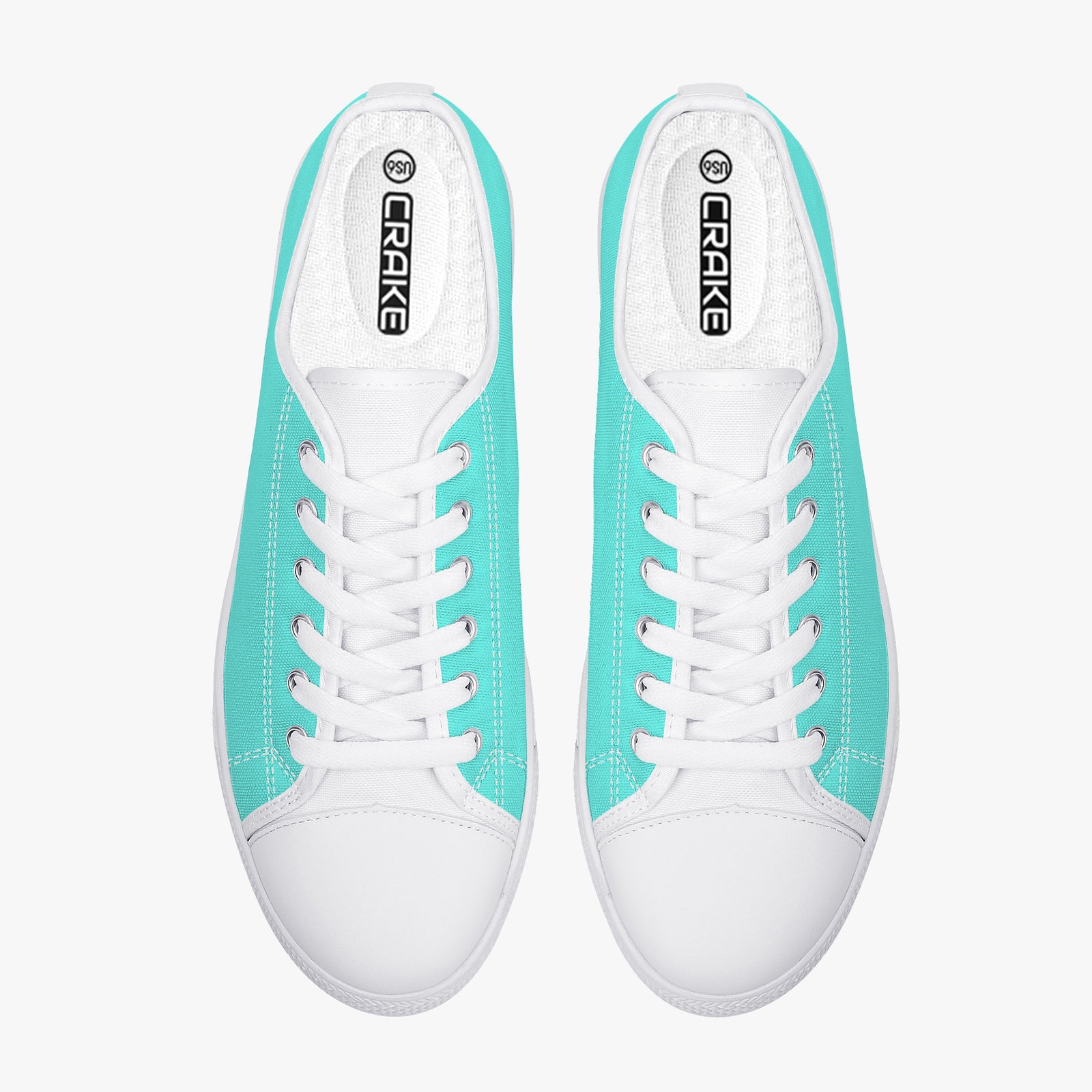 Low Top Teal Sneaker | Crake Everyday Footwear display picture 3