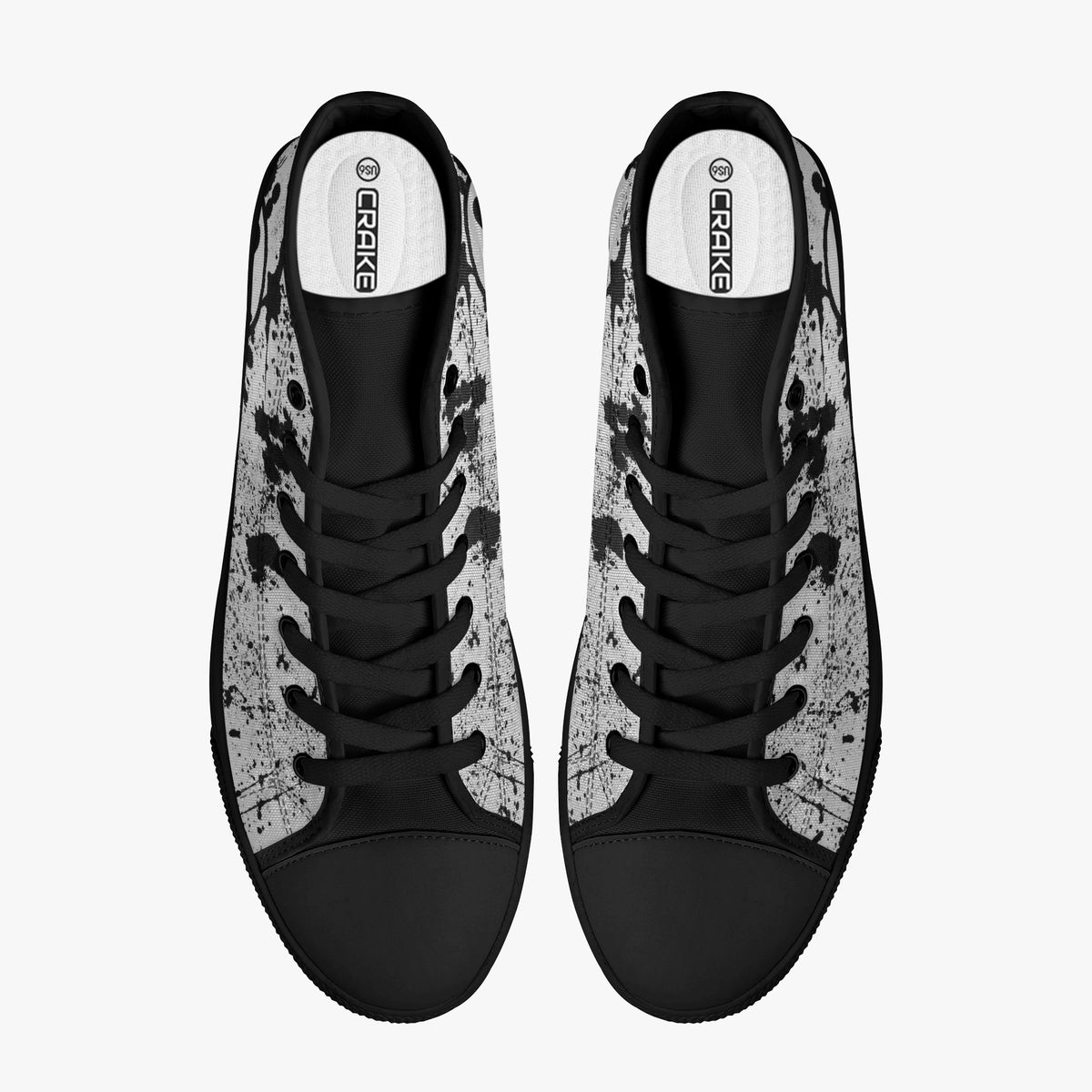 Crake High Top Scarecrow laced custom prints canvas shoes