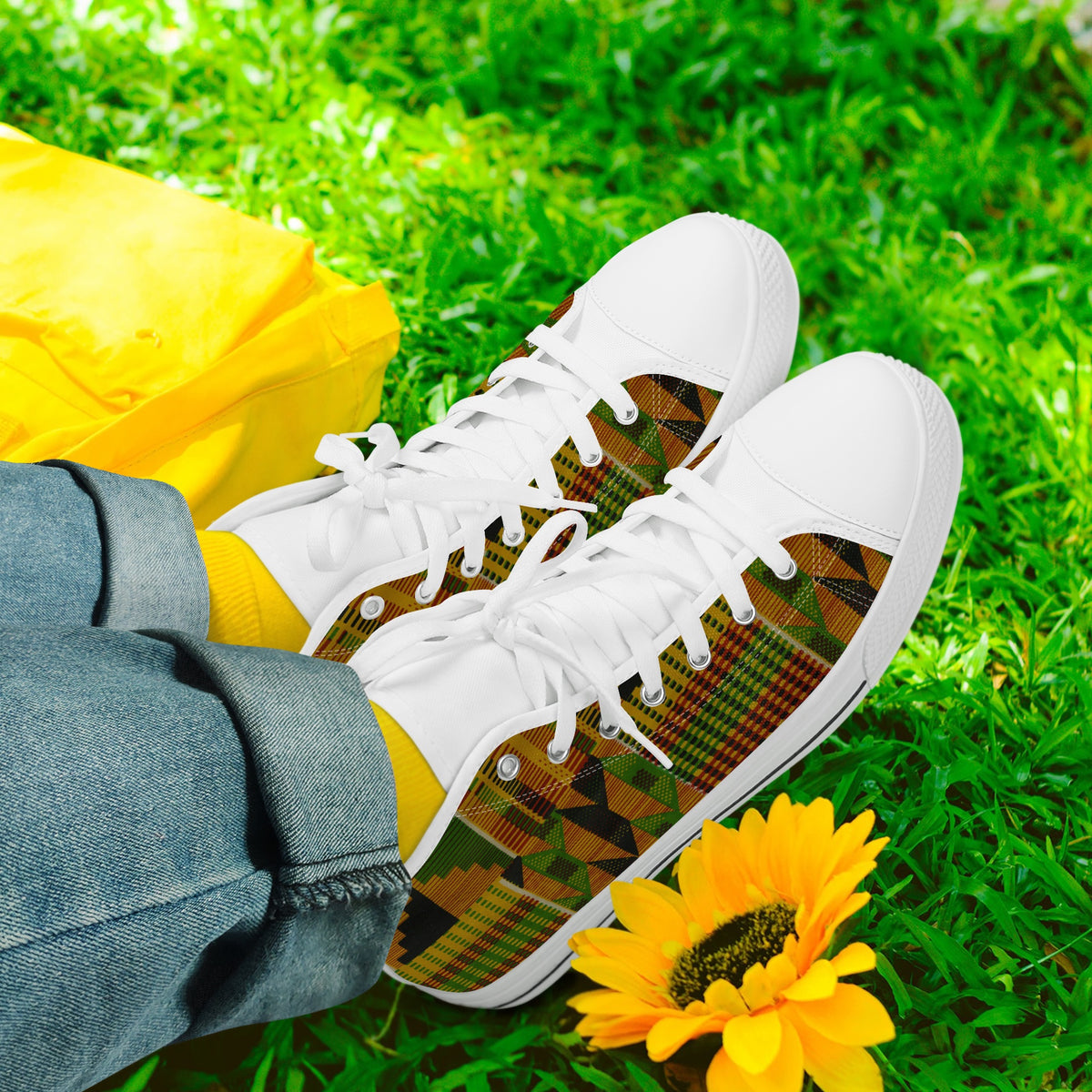 Crake High Top Tatami laced custom prints canvas shoes