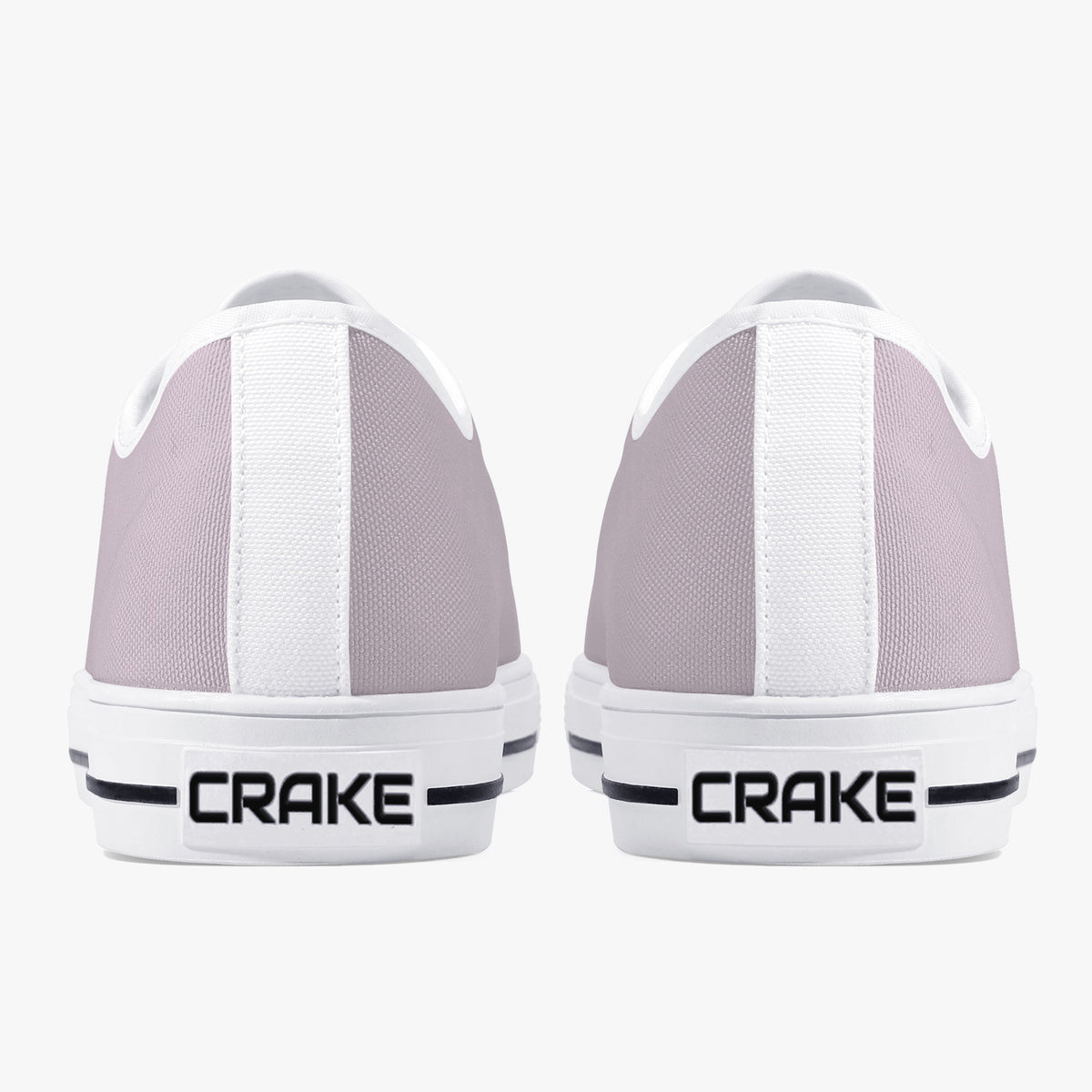 Crake Low Top Light Purple laced low top plain color canvas shoes