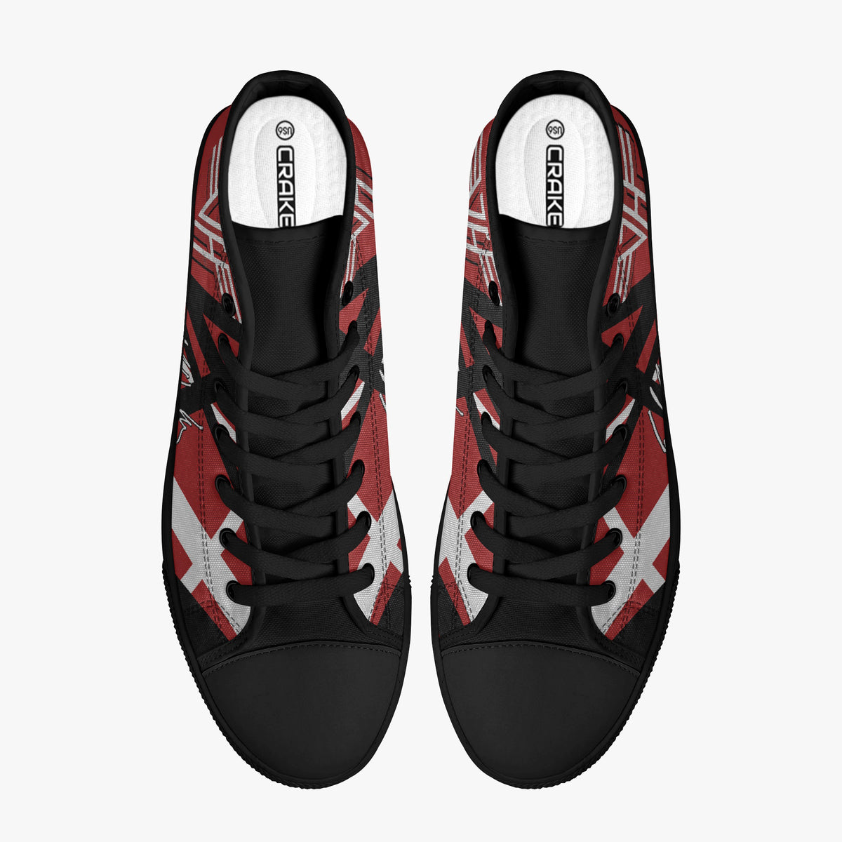 Crake High Top The 5150 laced custom prints canvas shoes