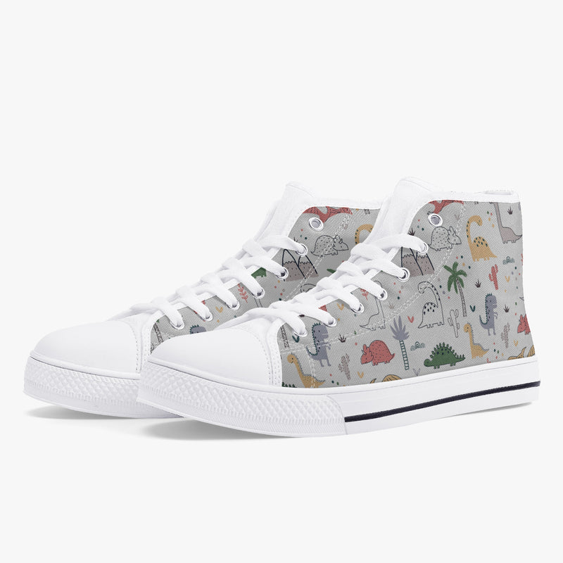 Crake High Top Dinosaurs laced custom prints canvas shoes at RM MYR289