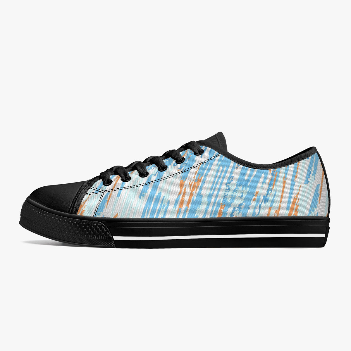 Crake Low Top Victory laced custom prints canvas shoes