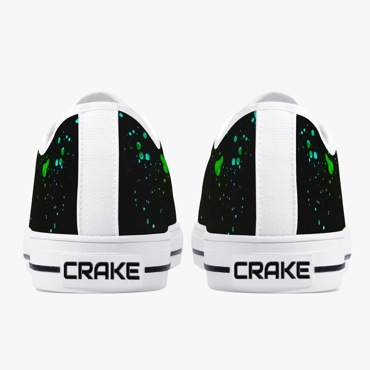 Crake Low Top Faded Guitar laced custom prints canvas shoes