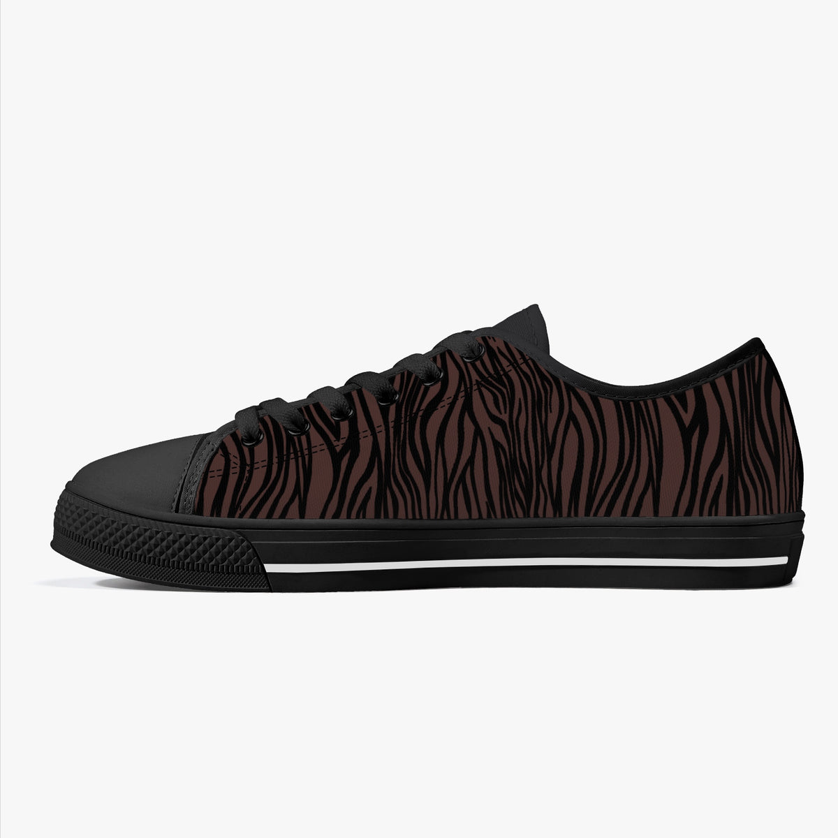 Crake Low Top Springbok laced custom prints canvas shoes