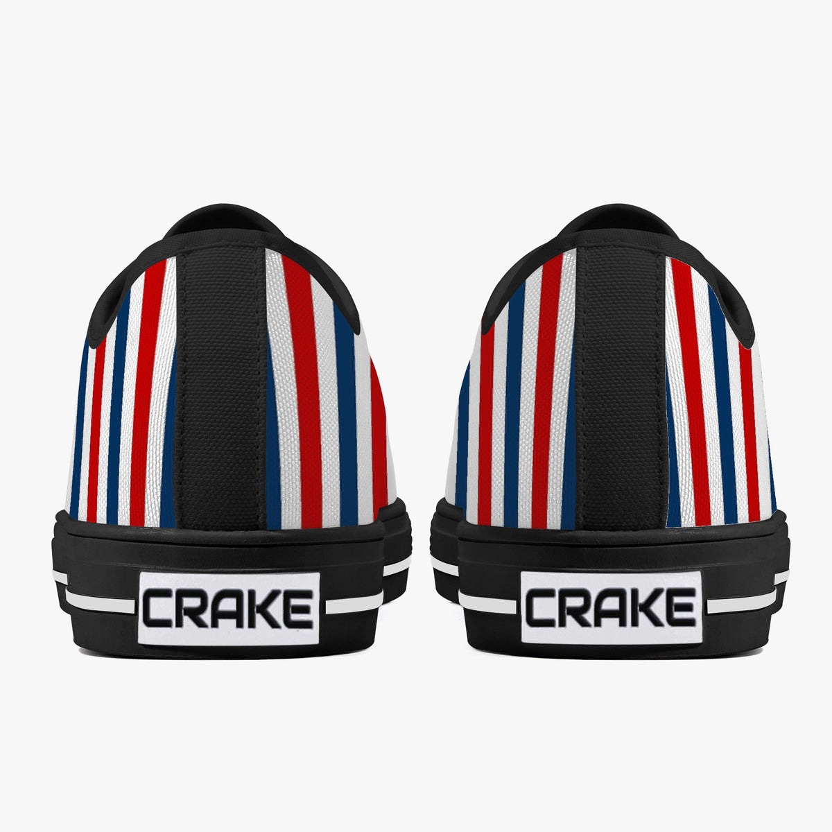 Crake Low Top RBW laced custom prints canvas shoes