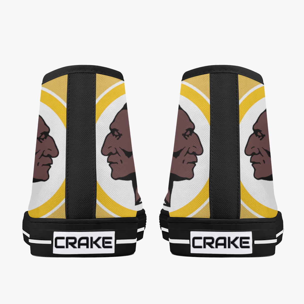 Crake High Top Apache laced custom prints canvas shoes