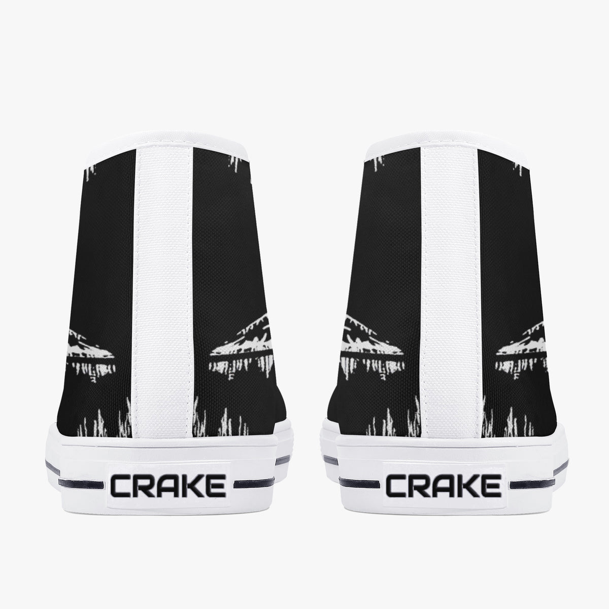 Crake High Top Voodoo laced custom prints canvas shoes