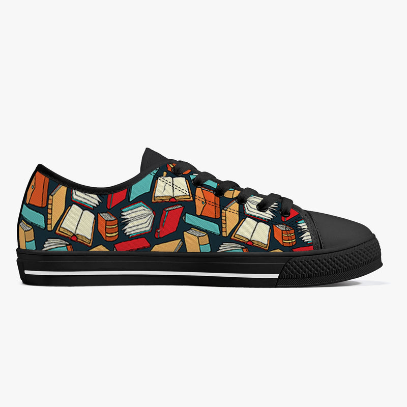 Crake Low top Books of wisdom laced custom prints canvas shoes at RM MYR289