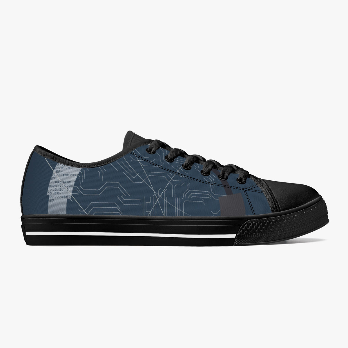 Crake Low Top Jikutsu laced custom prints canvas shoes