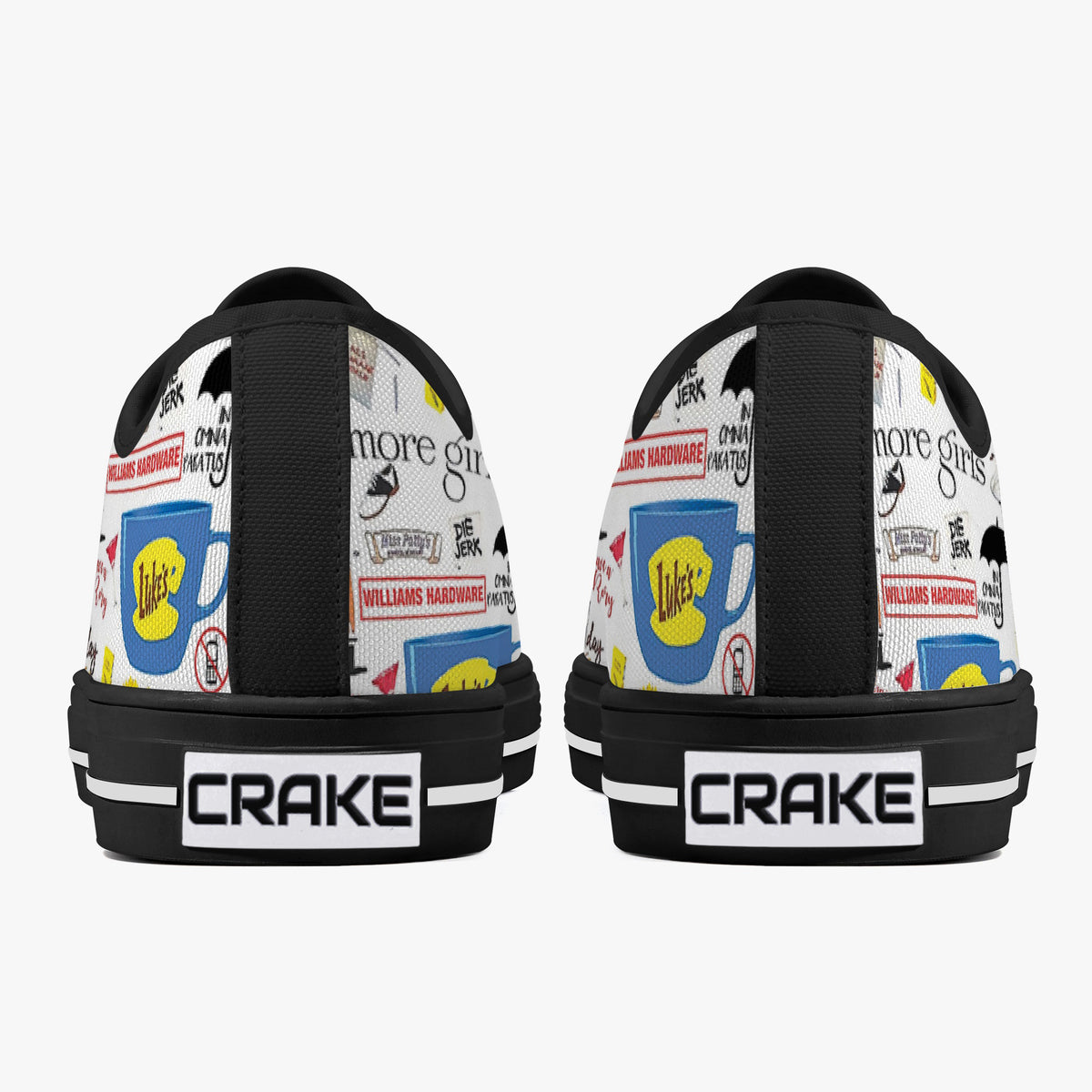 Crake Low Top William Hardware laced custom prints canvas shoes