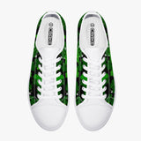 Crake Low Top Four-leaf clover laced custom prints canvas shoes at RM MYR289