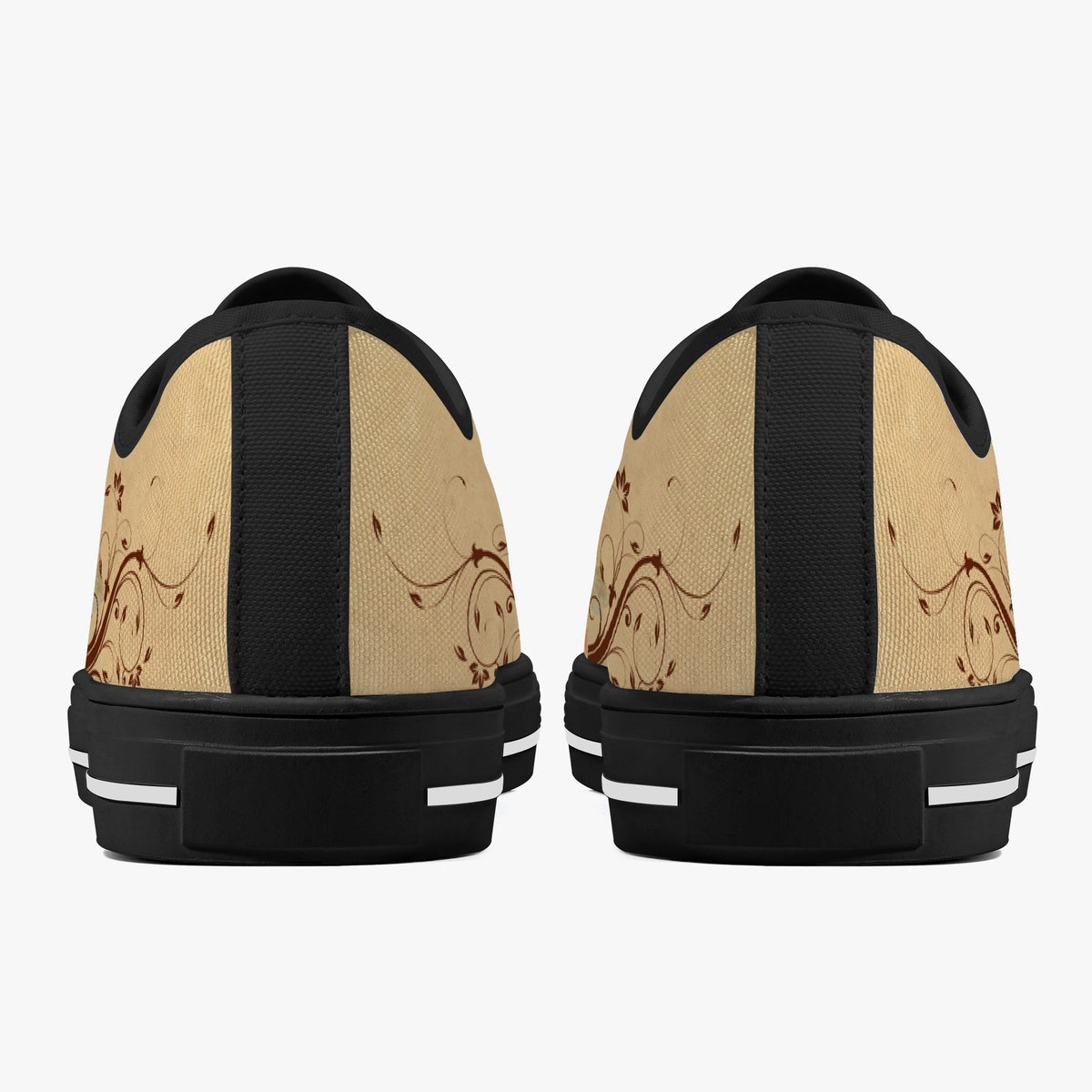 Crake Low Top Watcher laced custom prints canvas shoes