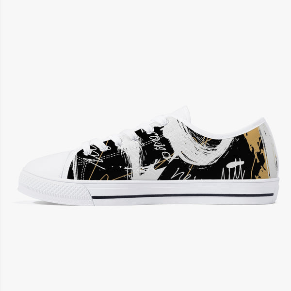 Crake Low Top Kuso laced custom prints canvas shoes at RM MYR289