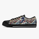 Crake Low Top Sakura Waves laced custom prints canvas shoes at RM MYR289