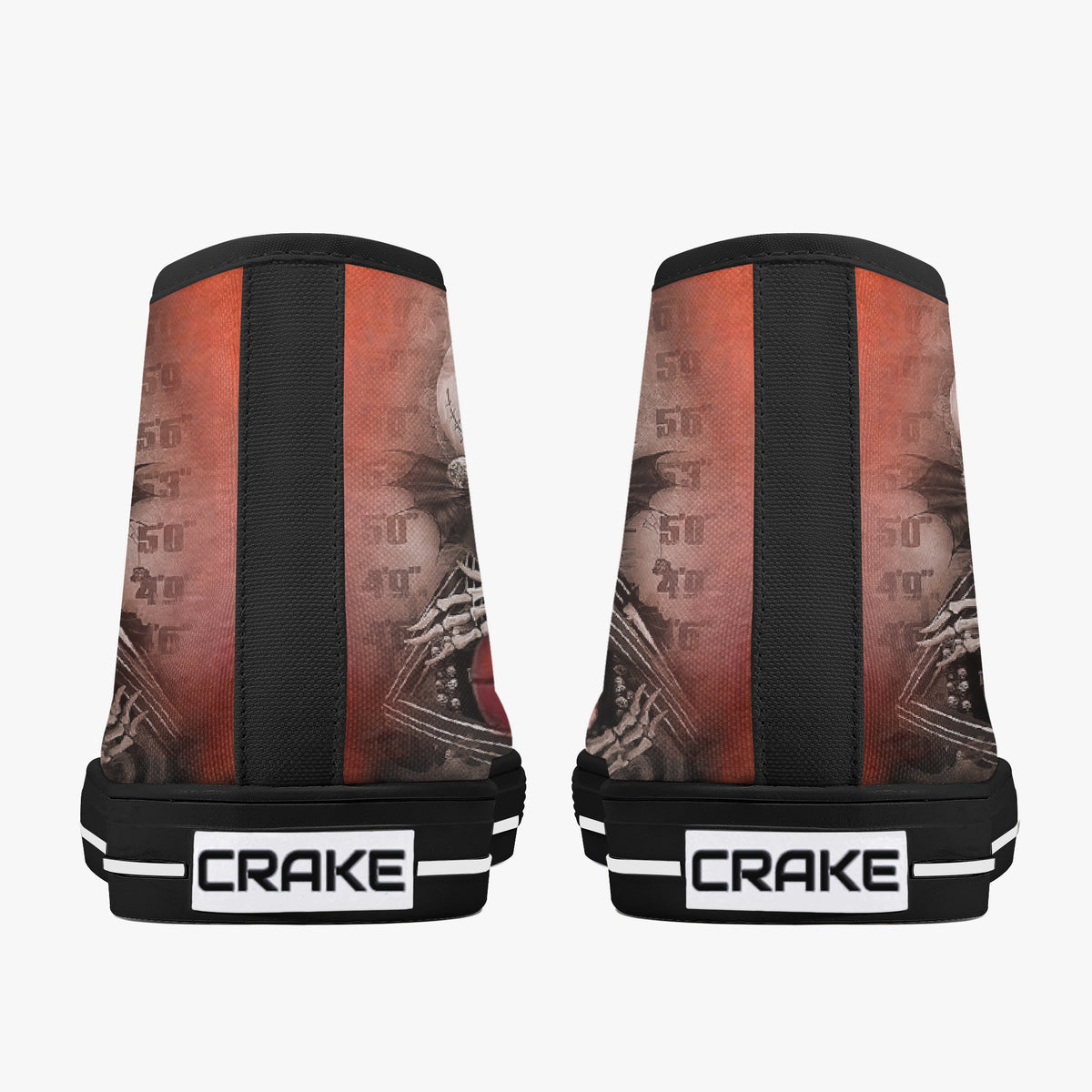 Crake High Top GL2442 laced custom prints canvas shoes