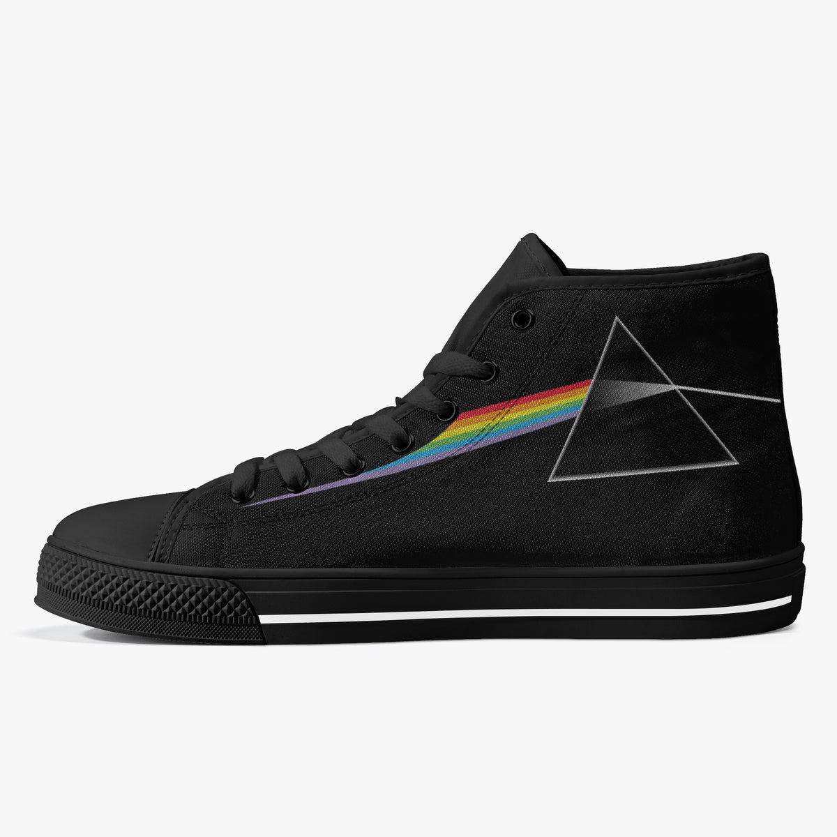 Crake High Top Prisma laced custom prints canvas shoes