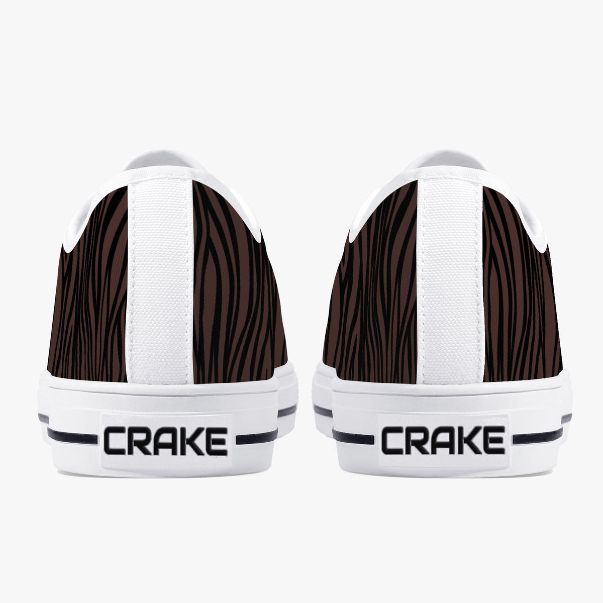 Crake Low Top Springbok laced custom prints canvas shoes