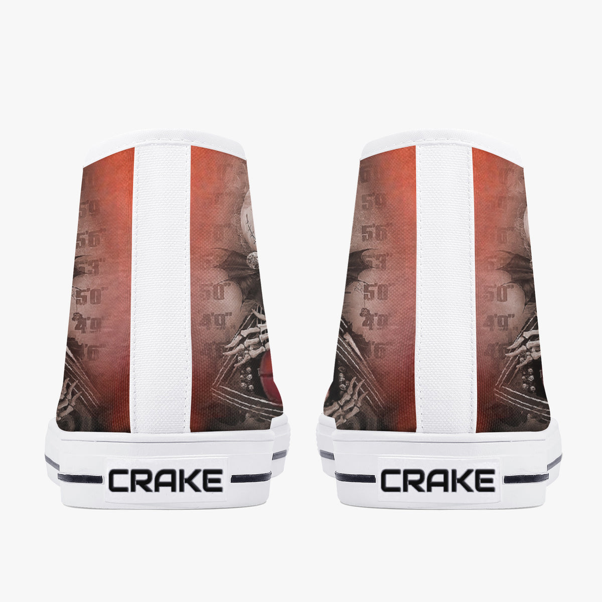 Crake High Top GL2442 laced custom prints canvas shoes