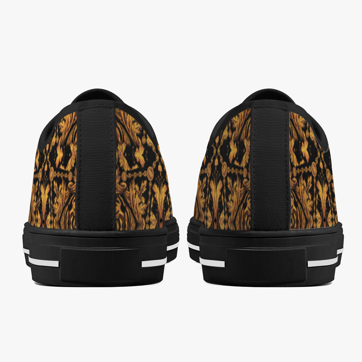 Crake Low Top Masked Man laced custom prints canvas shoes