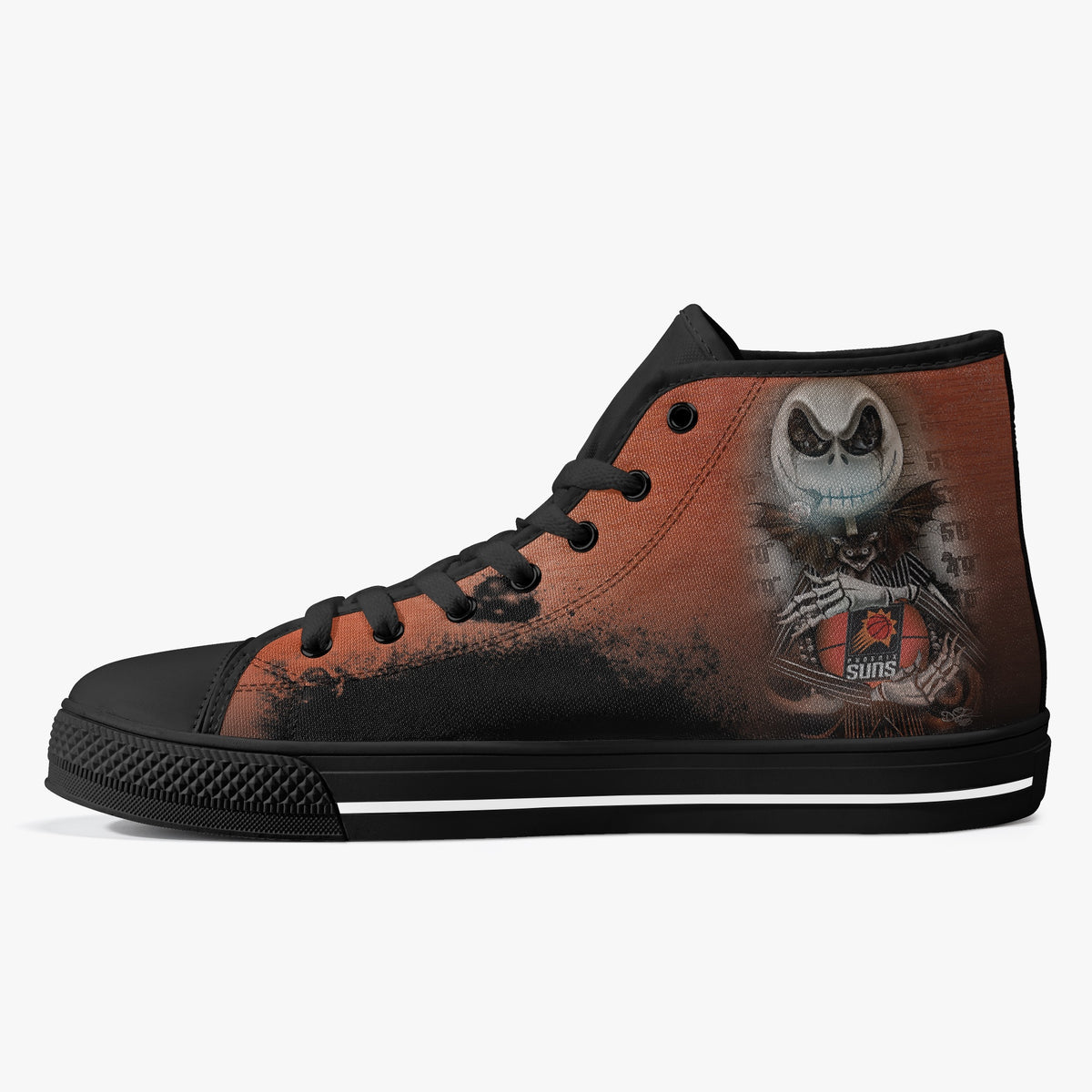Crake High Top Suns laced custom prints canvas shoes