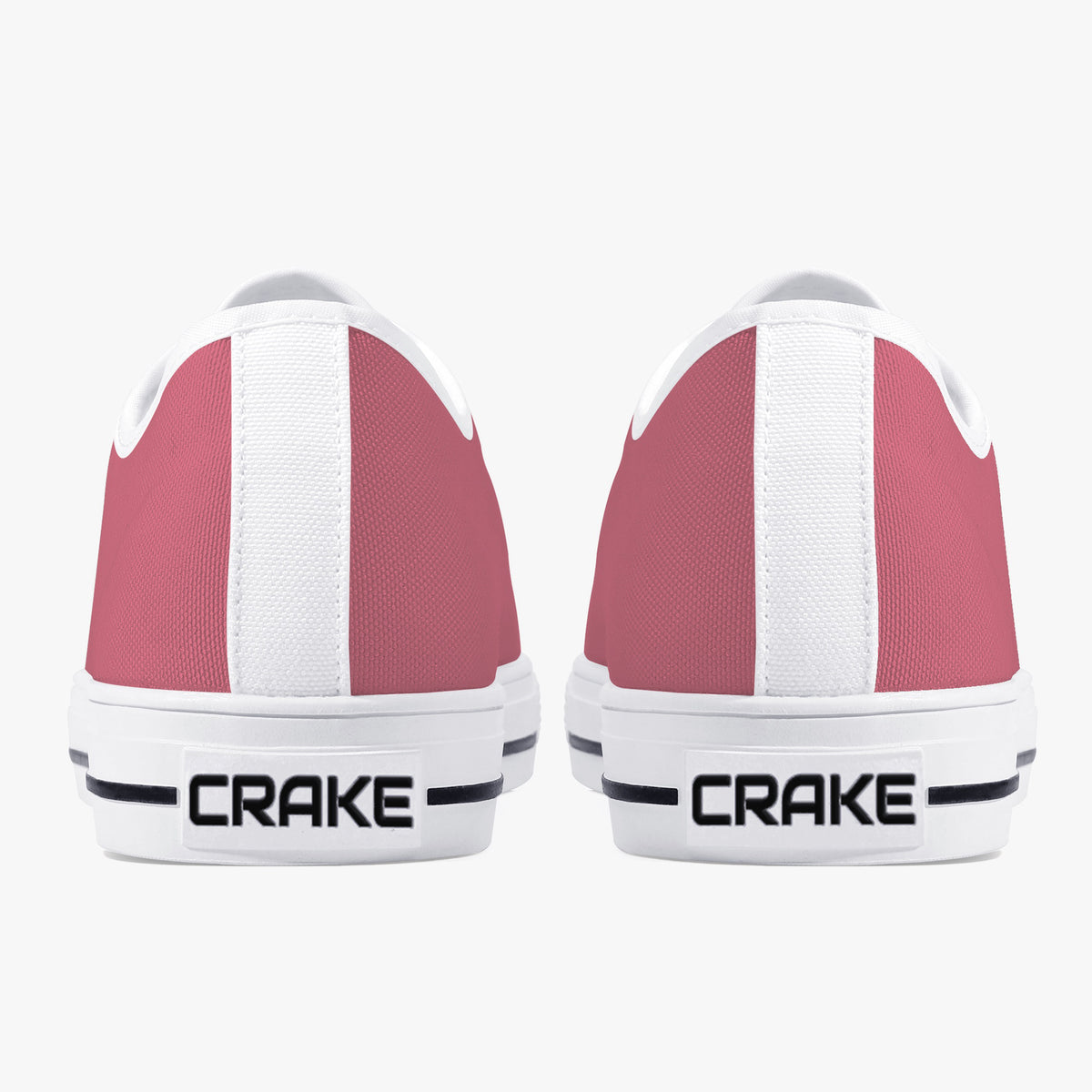 Crake Low Top Lips laced low top plain color canvas shoes