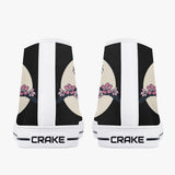 Crake High Top Moon Sakura laced custom prints canvas shoes at RM MYR289