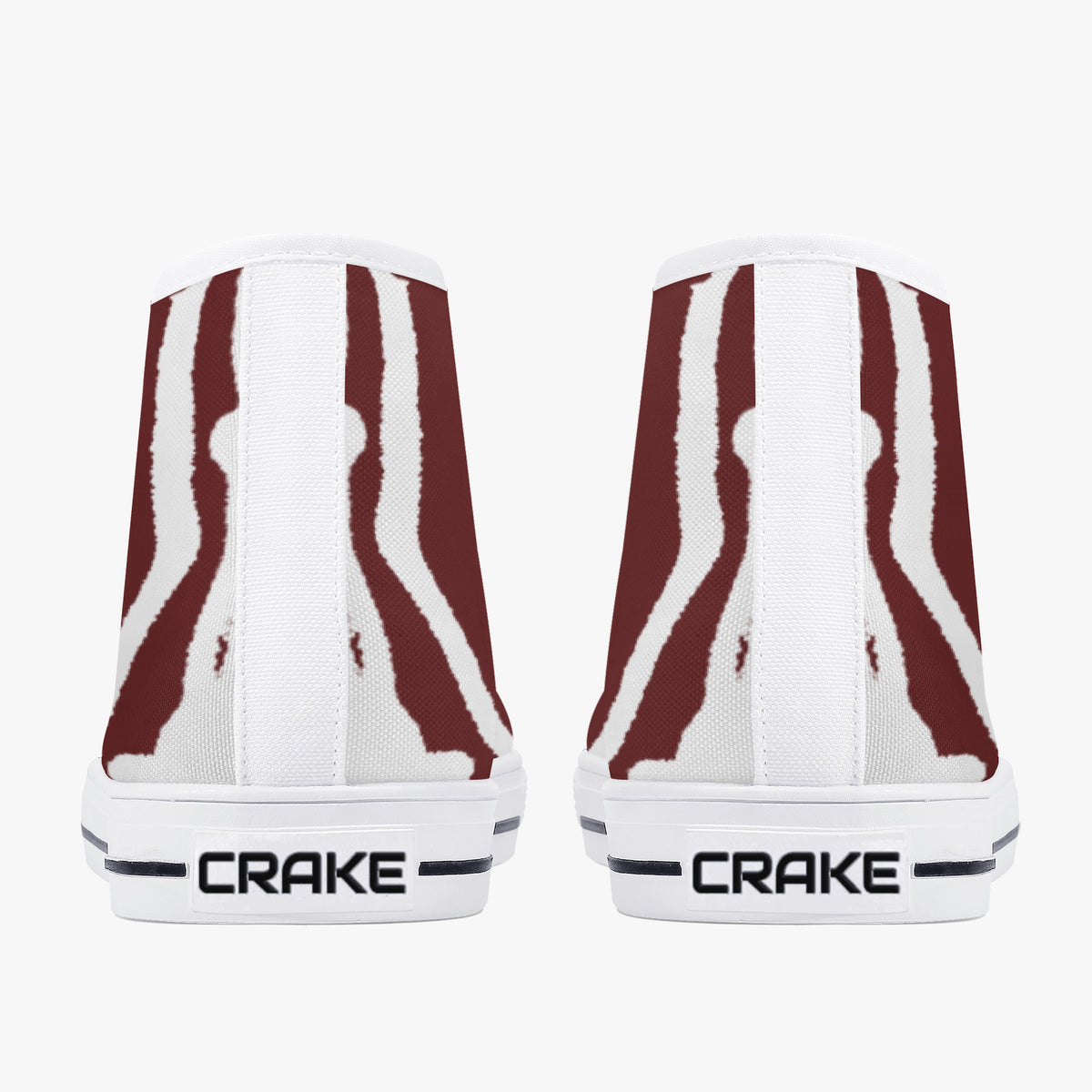 Crake High Top Monster laced custom prints canvas shoes