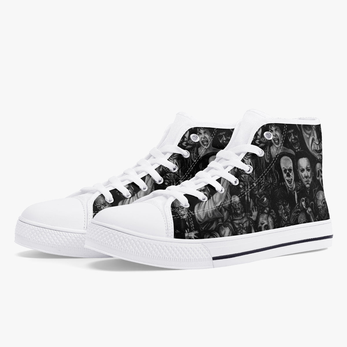 Crake High Top Ultimatum laced custom prints canvas shoes