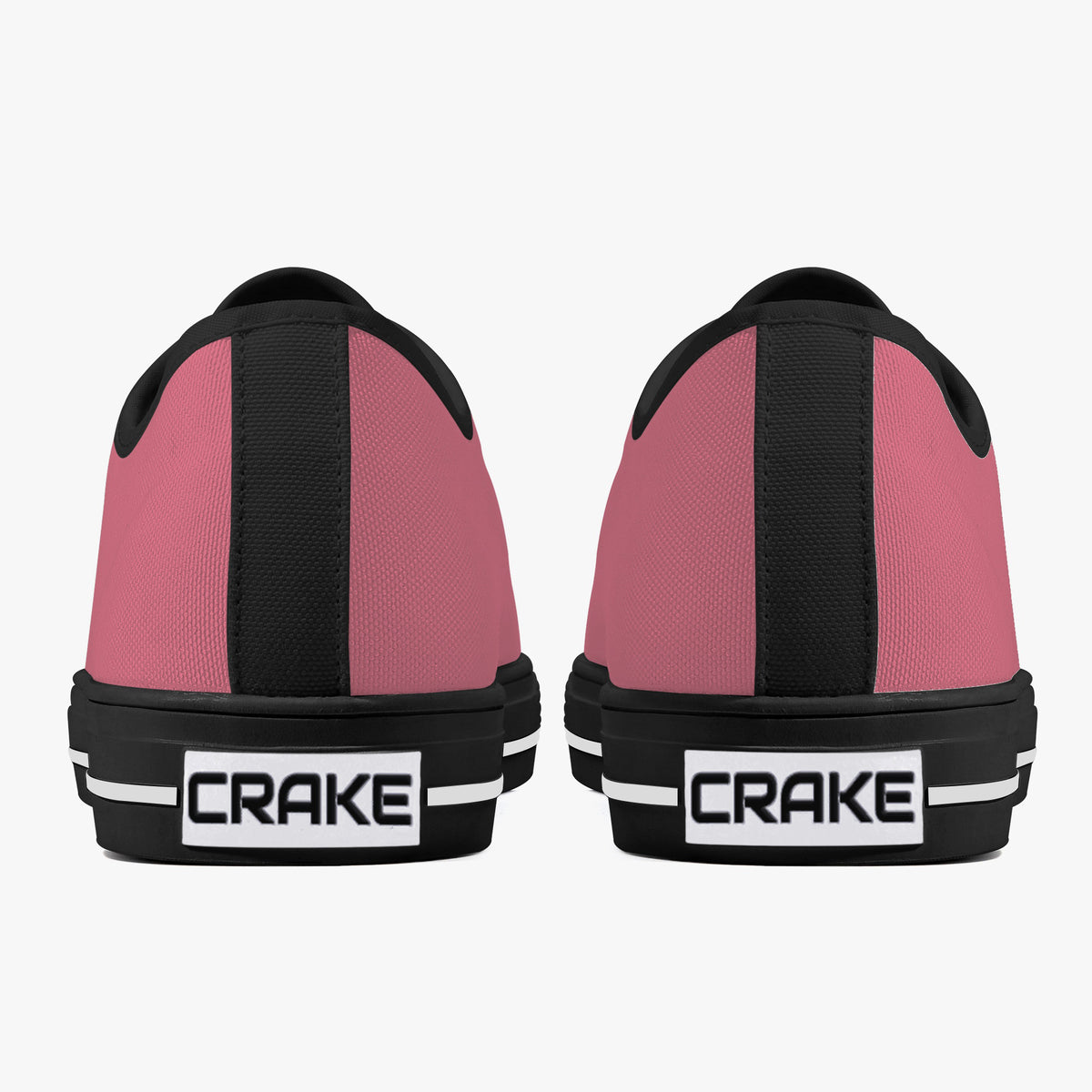 Crake Low Top Lips laced low top plain color canvas shoes