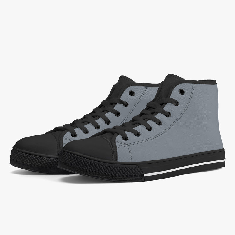 Crake High Top Grey laced high top plain color canvas shoes at RM MYR289
