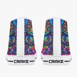 Crake High Top Green Ape laced custom prints canvas shoes at RM MYR289