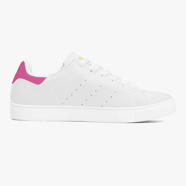 Crake Frida - Lips laced minimalist unisex white sneakers at RM MYR289