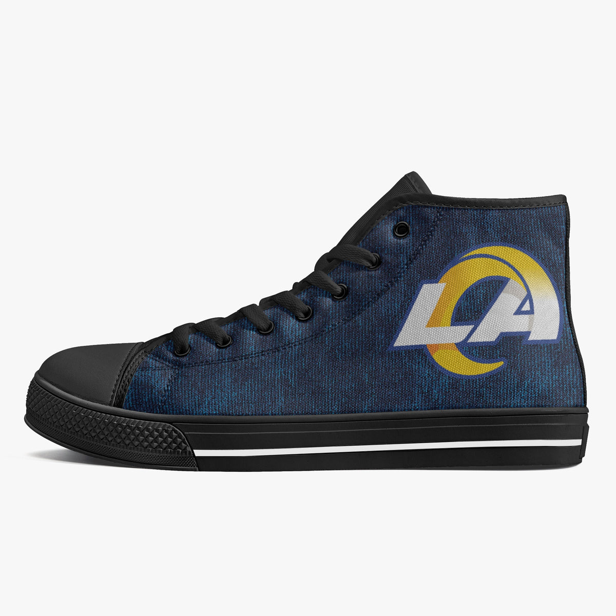 Crake High Top LA laced custom prints canvas shoes