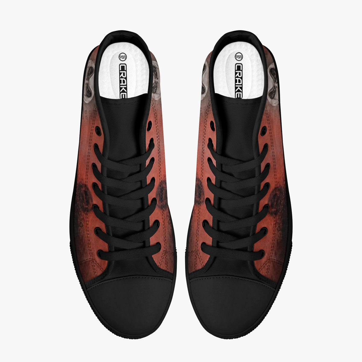 Crake High Top GL2442 laced custom prints canvas shoes