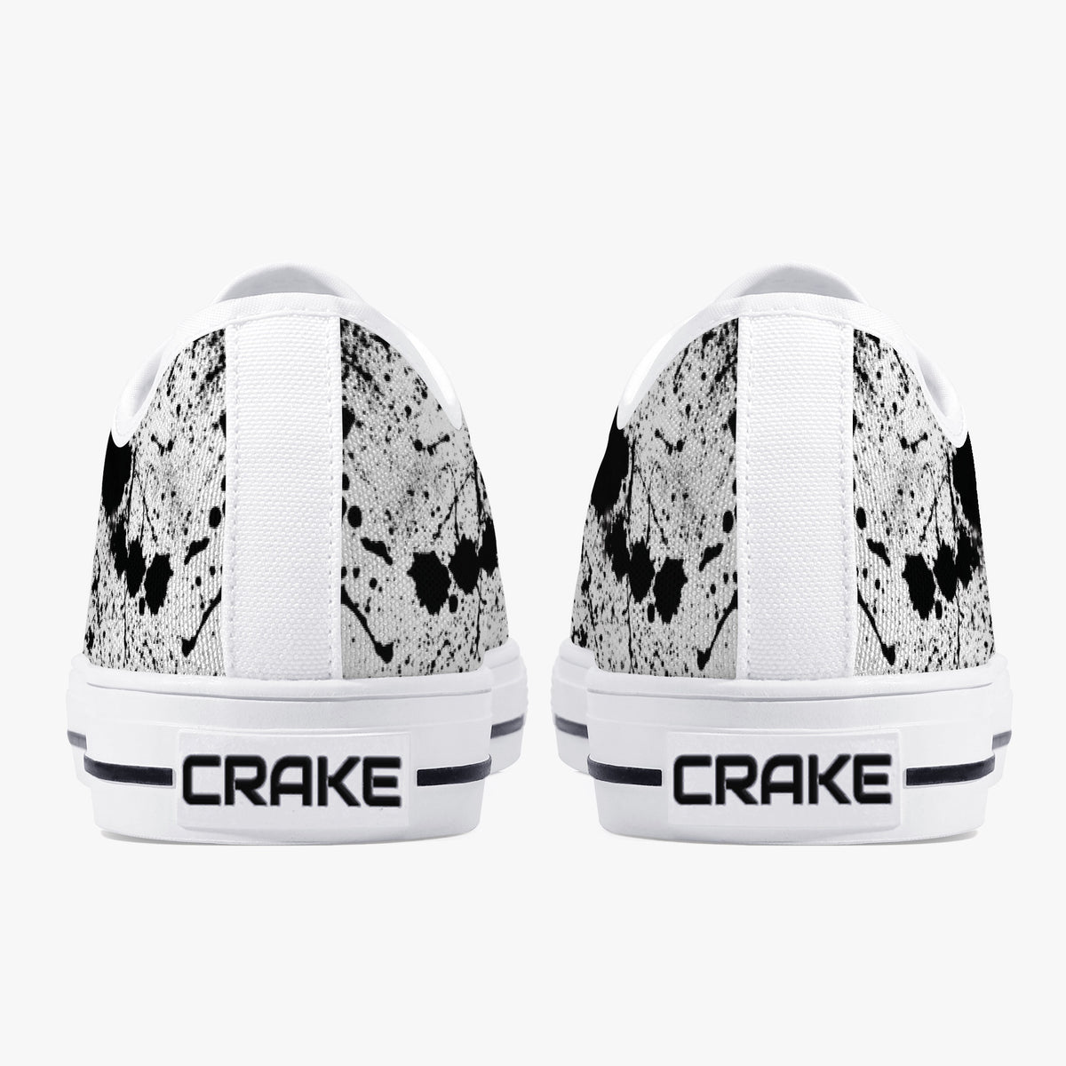 Crake Low Top Scarecrow laced custom prints canvas shoes