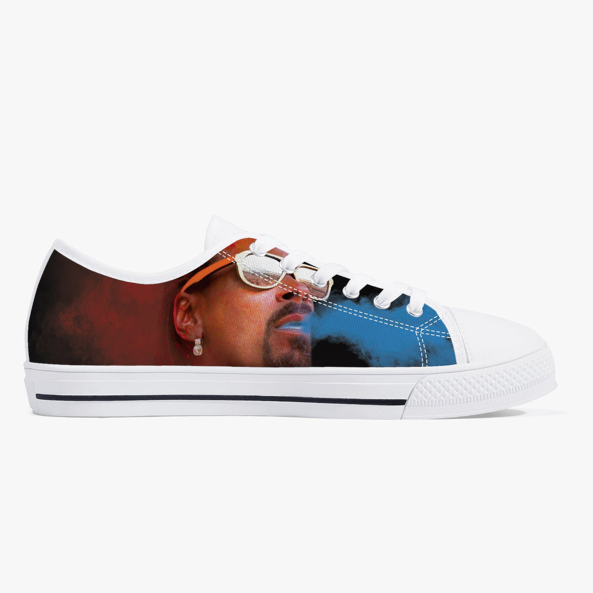 Crake Low Top Smoking Kills laced custom prints canvas shoes