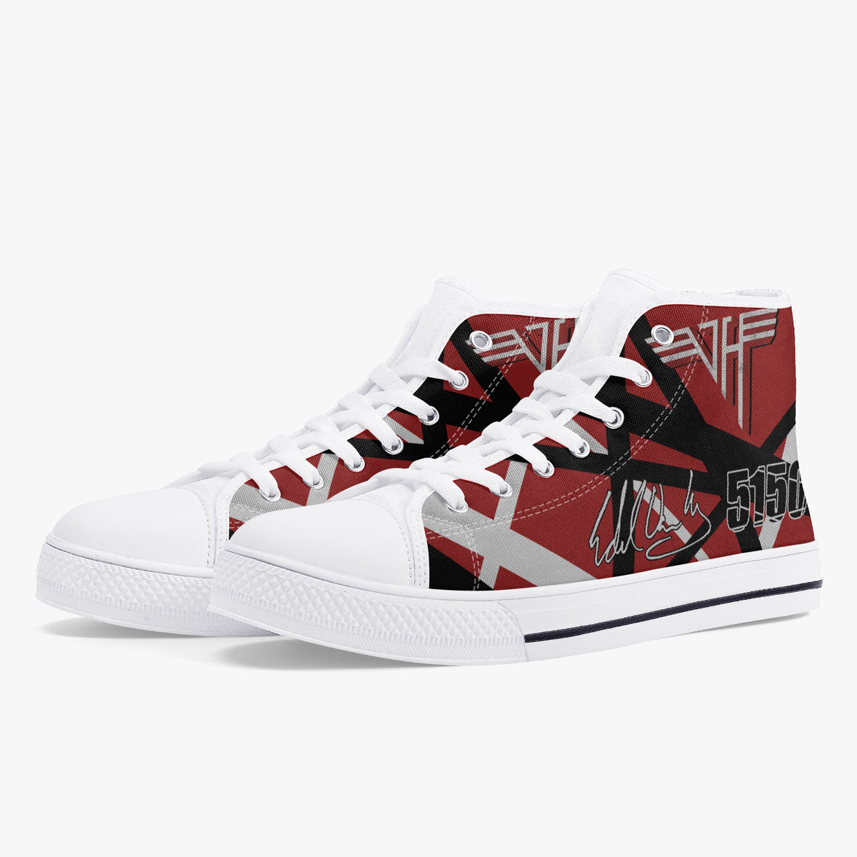 Crake High Top The 5150 laced custom prints canvas shoes