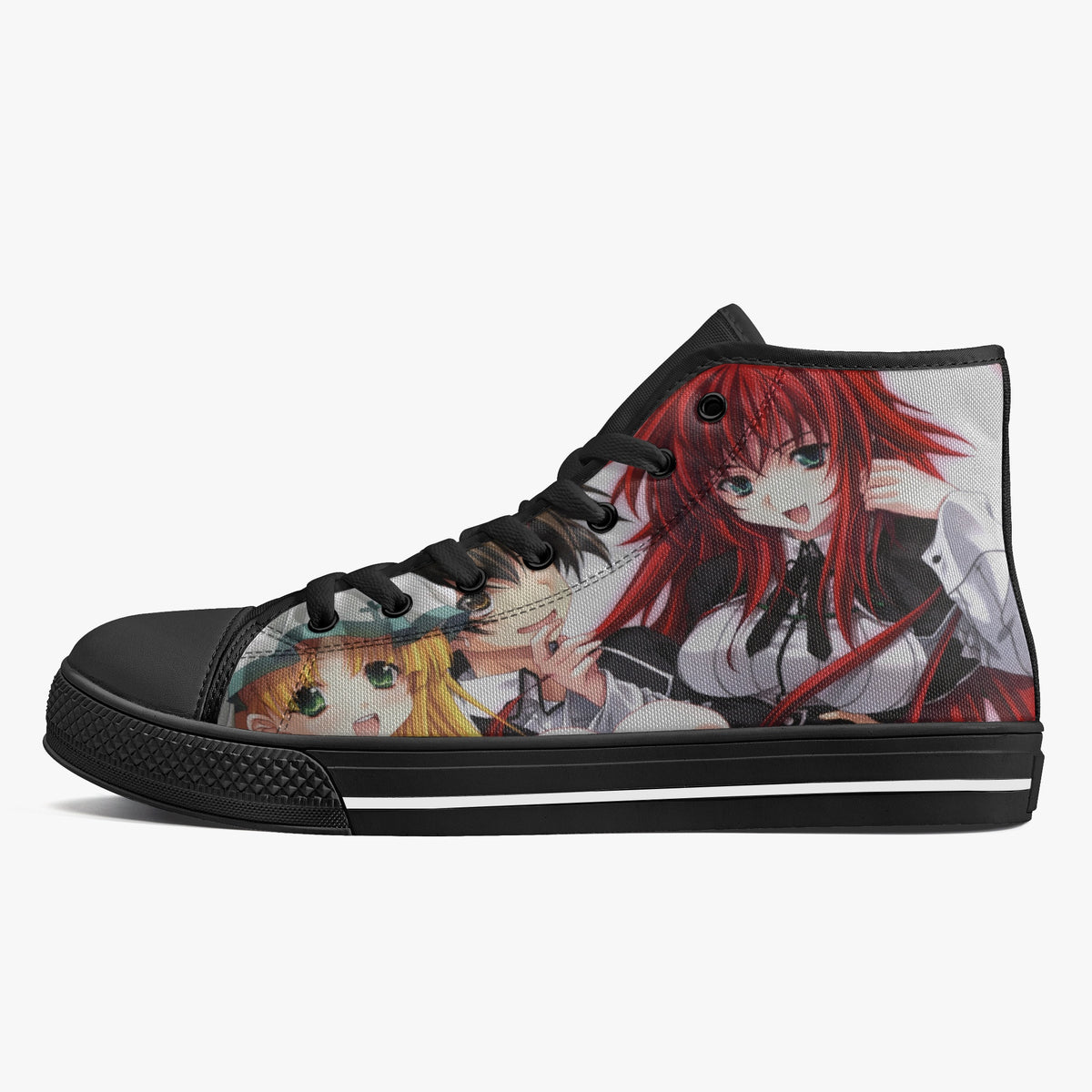 Crake High Top Japanese Anime laced custom prints canvas shoes