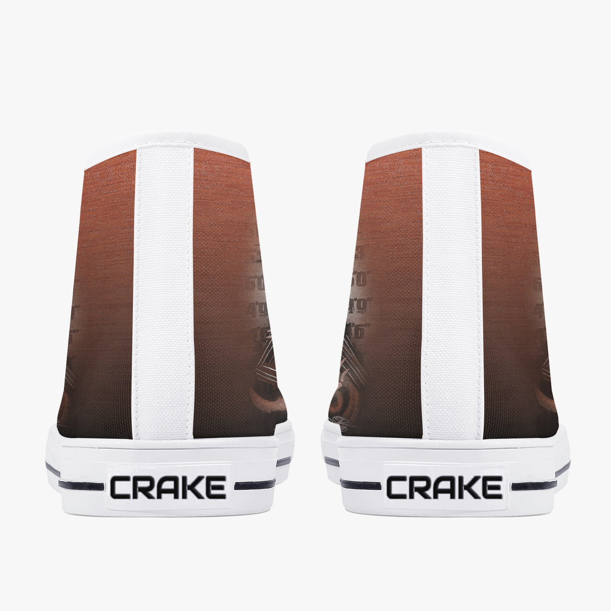Crake High Top Suns laced custom prints canvas shoes