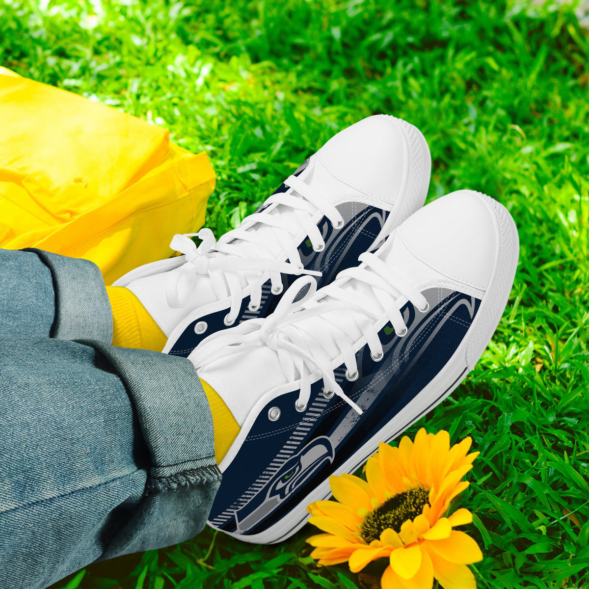 Crake High Top Bald Eagle laced custom prints canvas shoes