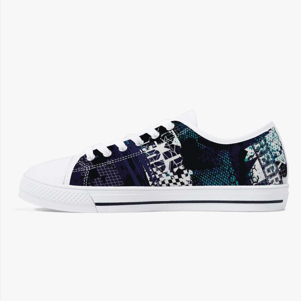 Crake Low Top Sasa laced custom prints canvas shoes