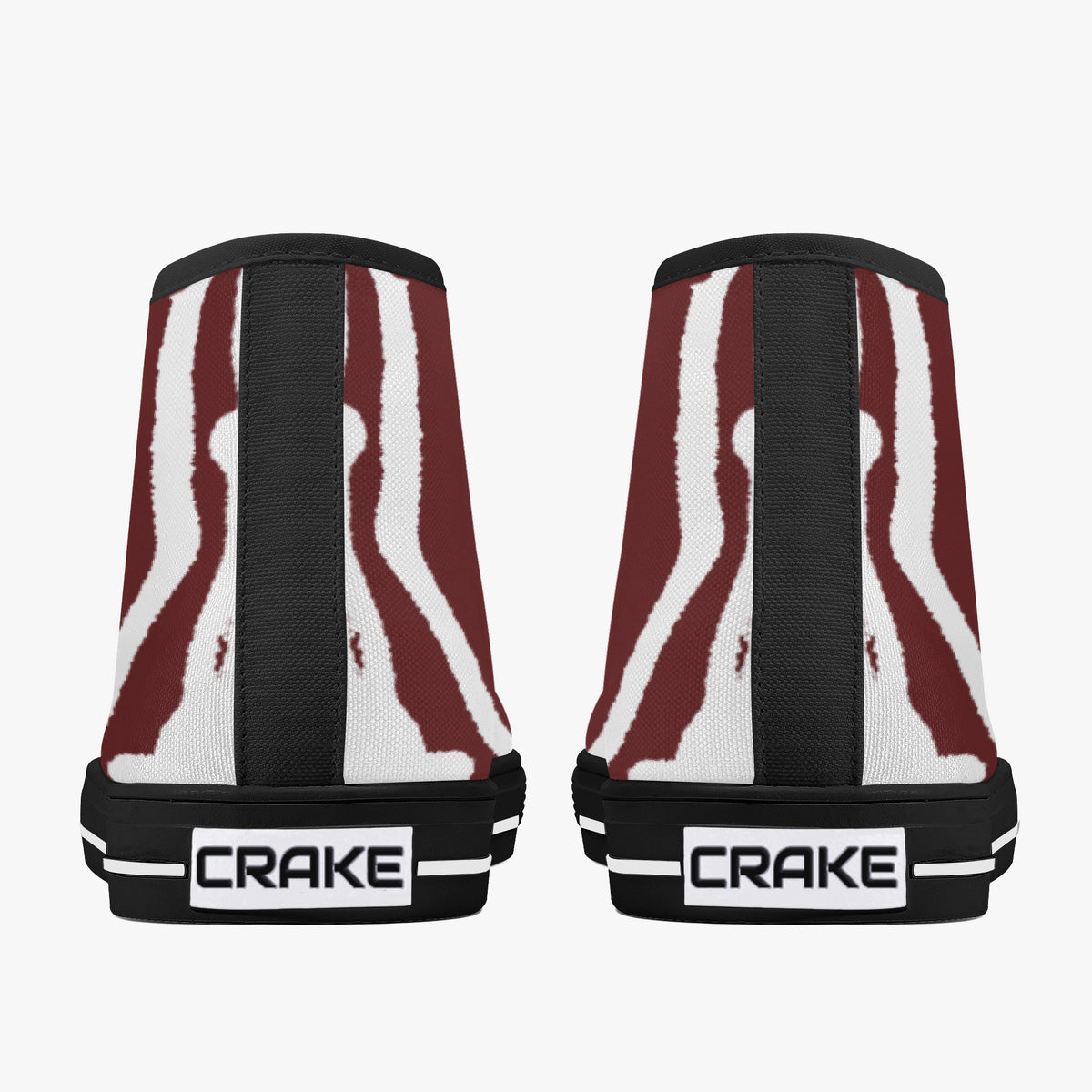 Crake High Top Monster laced custom prints canvas shoes