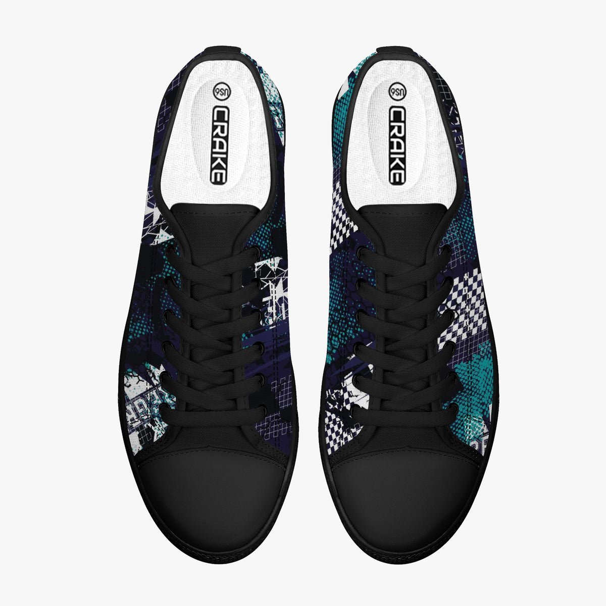 Crake Low Top Sasa laced custom prints canvas shoes