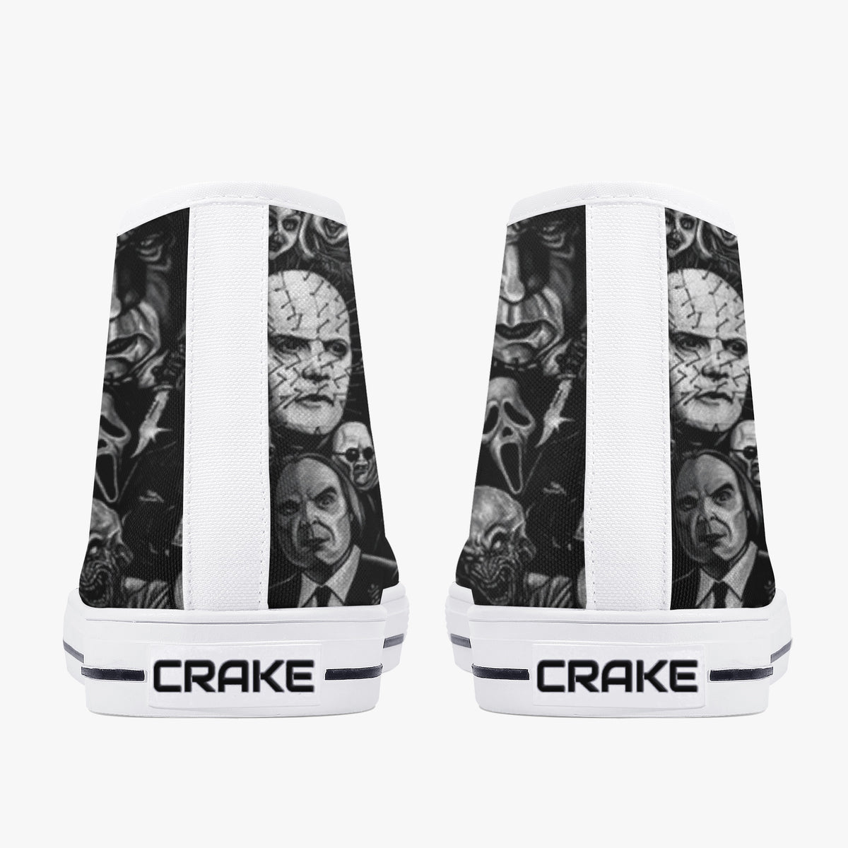 Crake High Top Ultimatum laced custom prints canvas shoes