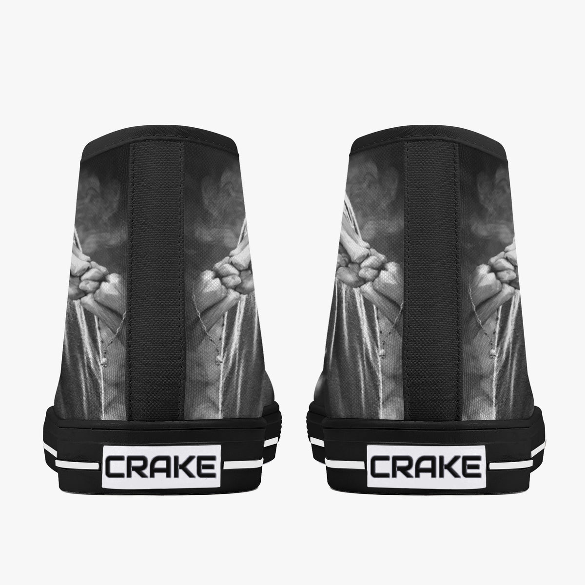 Crake High Top Dark Lord laced custom prints canvas shoes