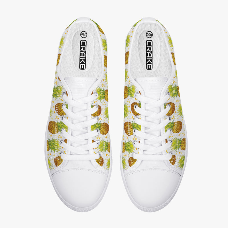 Crake Low Top Pineapples laced custom prints canvas shoes at RM MYR289
