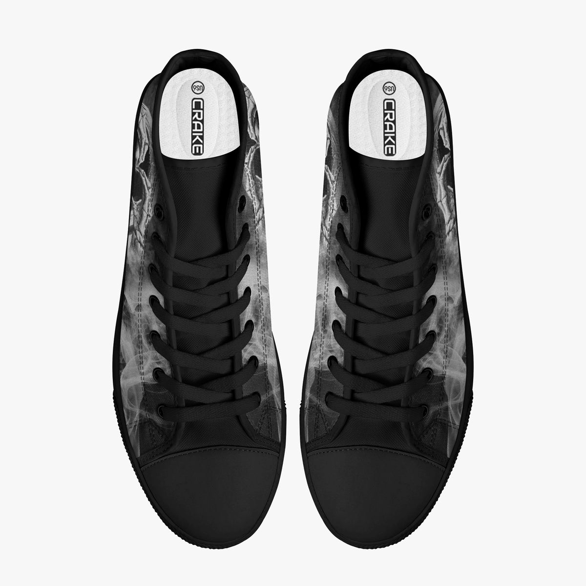 Crake High Top Dark Lord laced custom prints canvas shoes